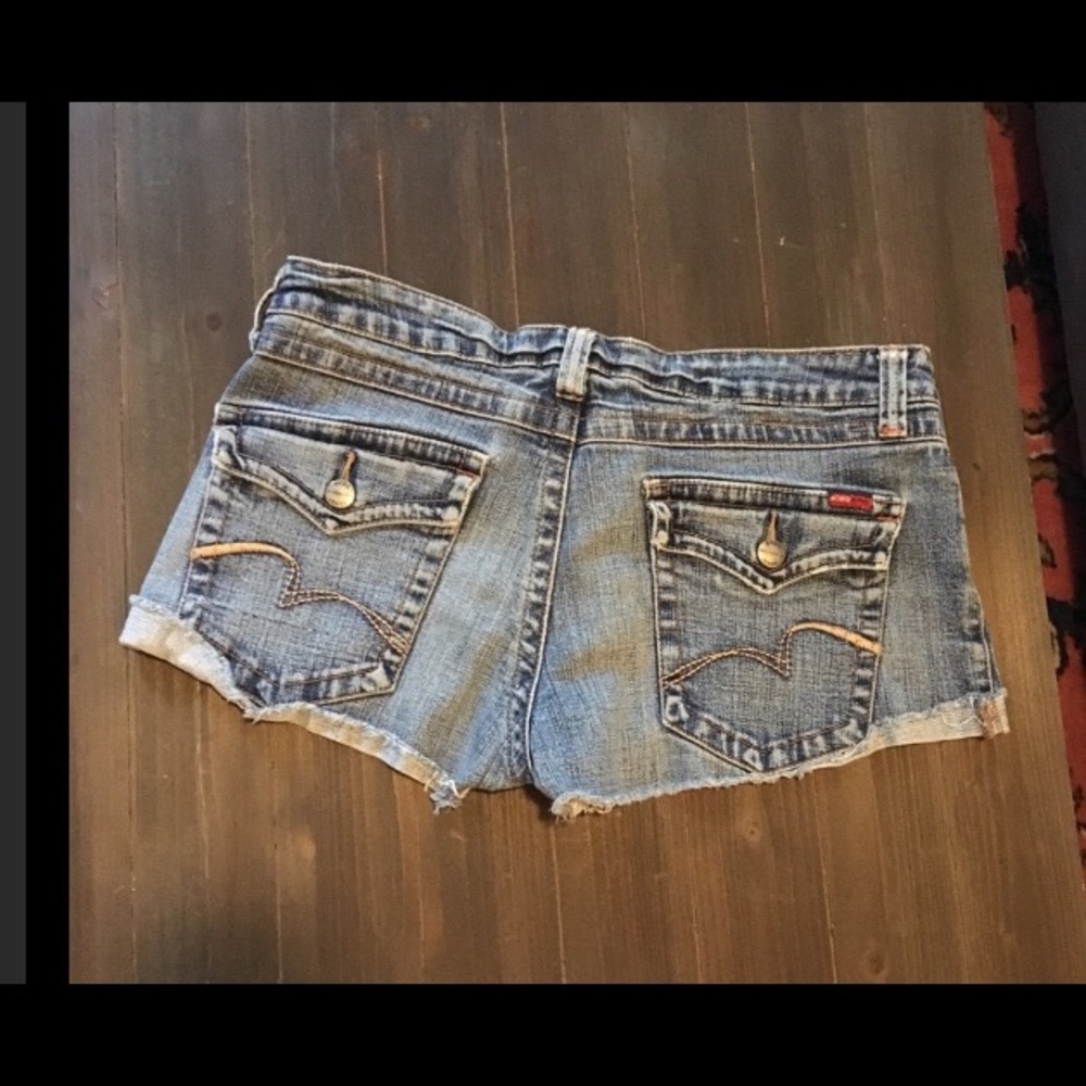 BCBGMaxAzria Jeans Denim Short Shorts